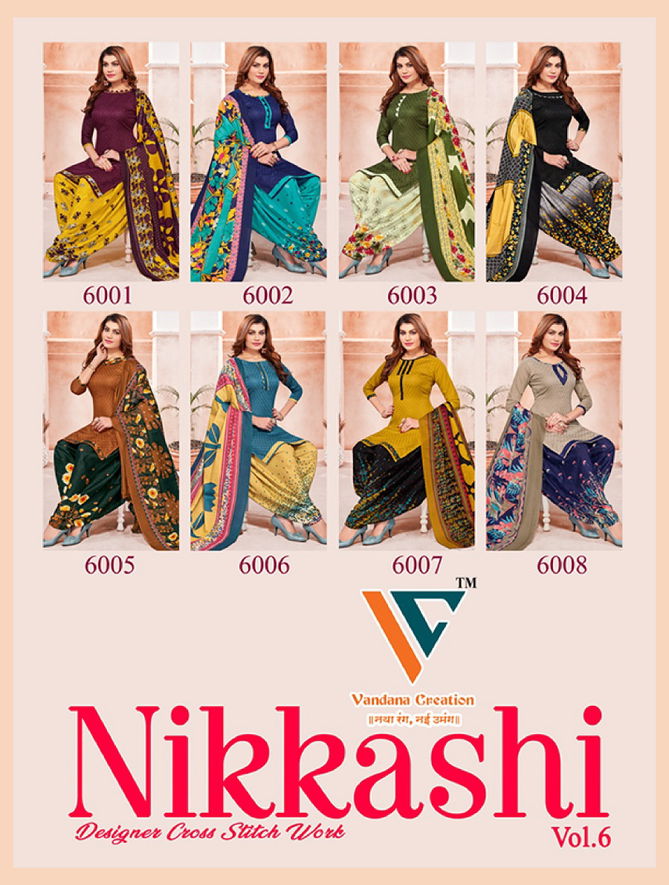 C Nikkashi Vol 6 By Vandana Printed Cotton Dress Material Wholesale Manufacturers
